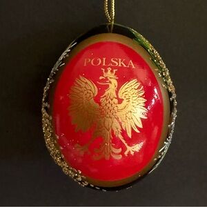 Polish Art Egg Floral with Jan Pawel II